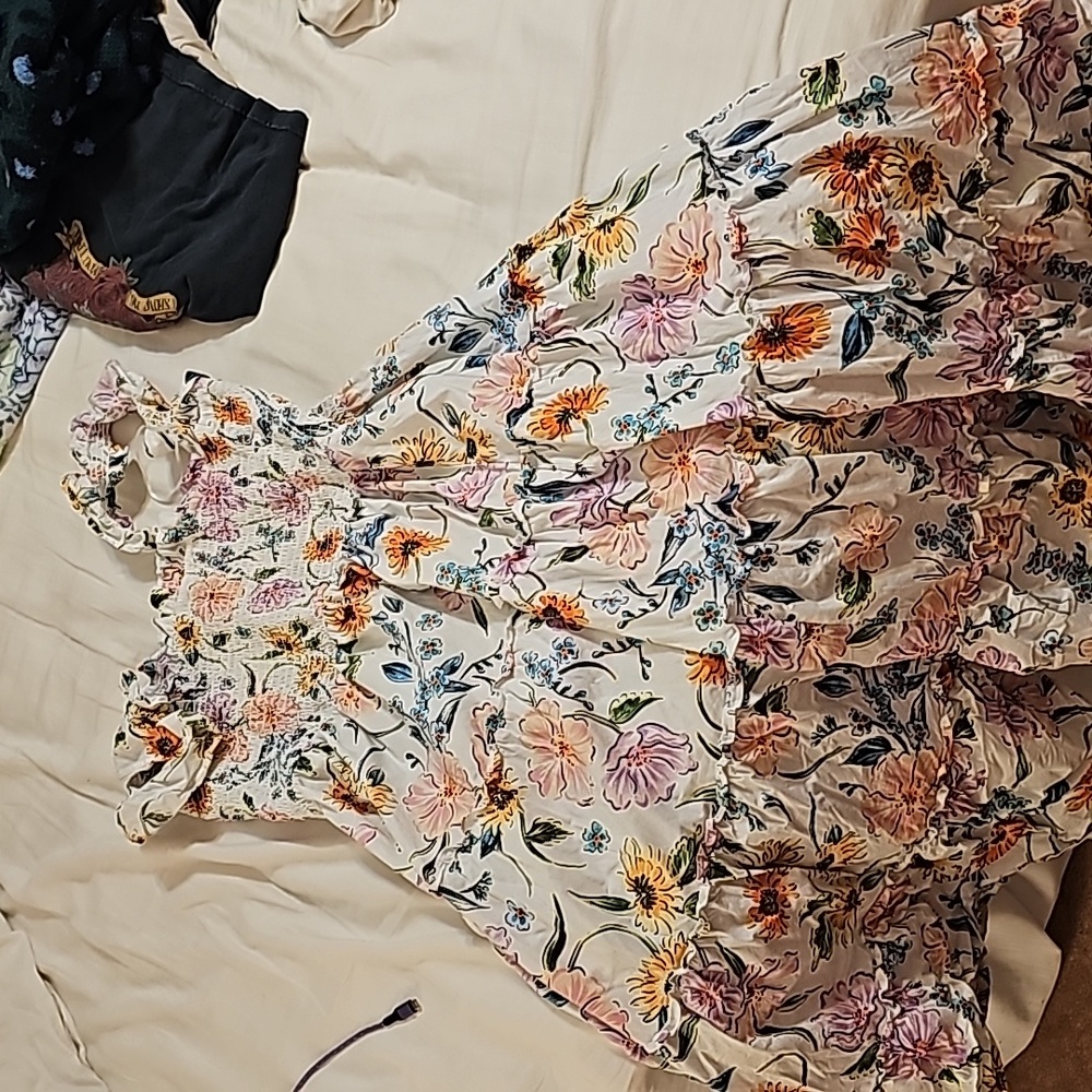 Floral belk crown & ivy maxi dress, xl
